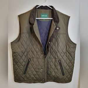 Orvis RT7 Quilted Vest in Dark Pine color, size XL